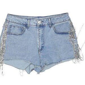 Forever 21 Bling Jean Shorts